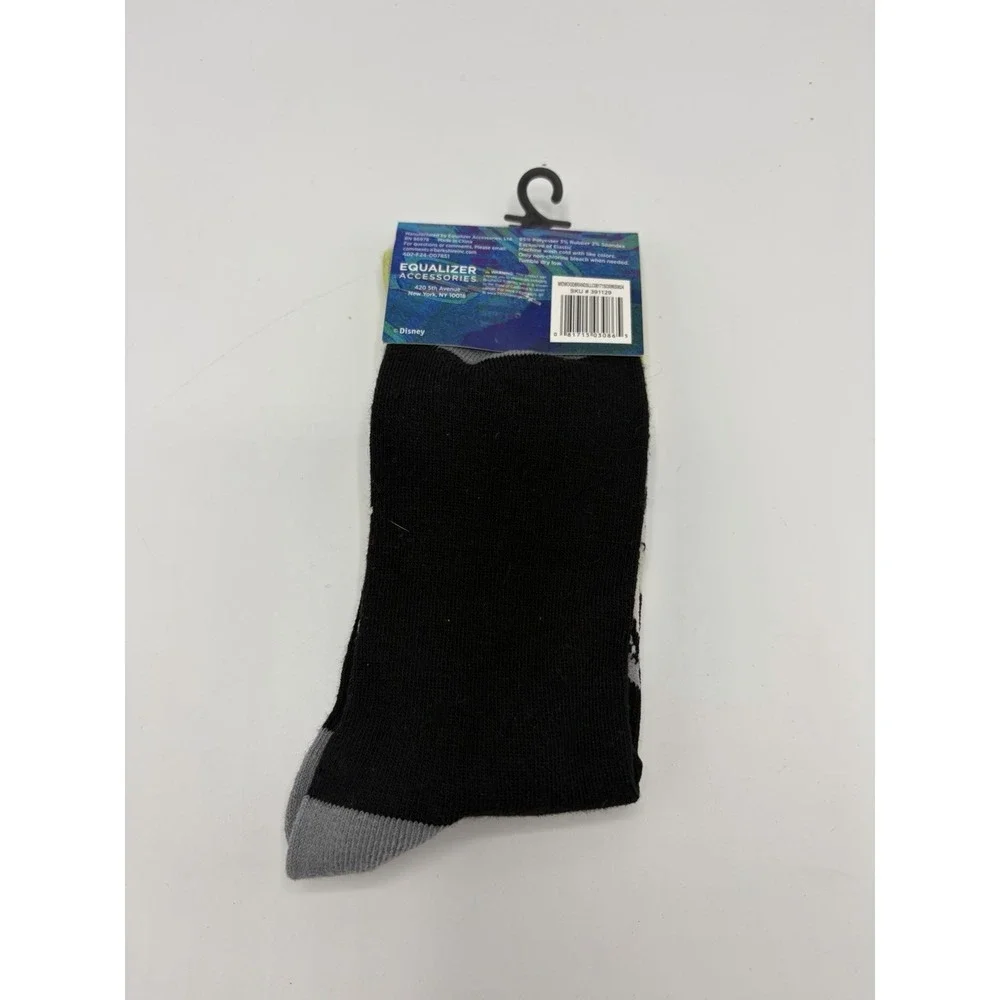 Disney VILLAINS Sleeping Beauty MALEFICENT 1 Pair Crew Socks Adult Size 9-13 NWT